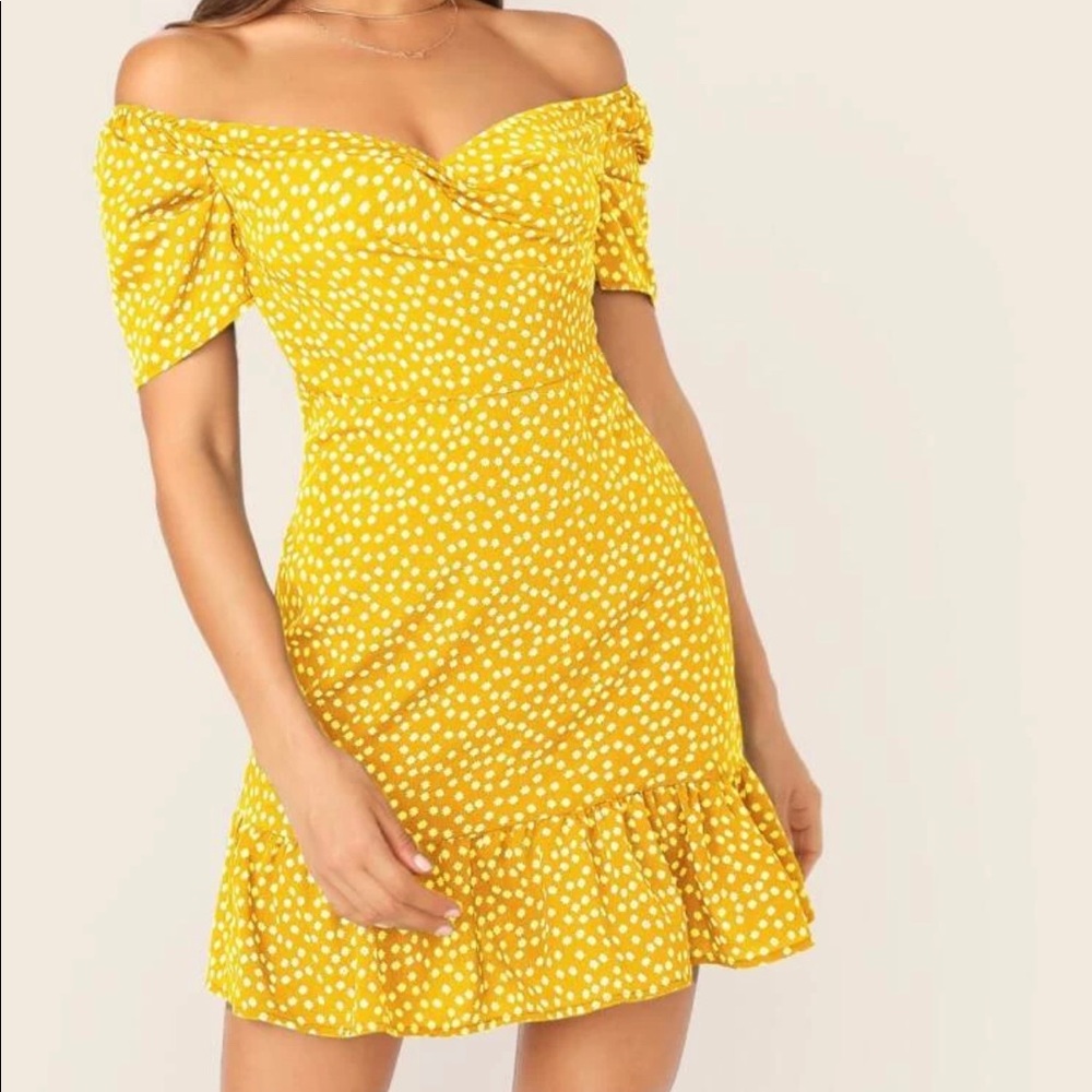 Cropped Open Shoulder Sunny Dress ✨